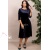 Rochie Daniela din catifea bleumarin, cu croiala in clini