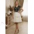 Rochie de ocazie Chanson cu broderie florala neagra si captuseala