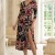 Rochie Luna din lycra cu model fronsat si crapatura