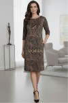 Rochie Palloma Desert Storm cu croiala usor cambrata, maneca 3/4 si buzunare