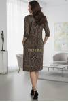 Rochie Palloma Desert Storm cu croiala usor cambrata, maneca 3/4 si buzunare