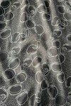 Rochie petrecuta Carli din tripluvoal kaki imprimat, cu elastic in talie si curea