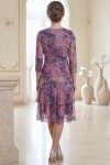 Rochie Heidi din voal elastic visiniu stins, cu căptușeală și volan