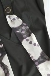 Rochie office Napoli din stofa neagra, cu esarfa si curea