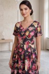 Rochie Vivianne din denim ușor elastic, cu pliuri în talie și buzunare