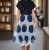 Rochie Dallas din bumbac bleumarin, cu jabou si curea