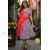 Rochie de zi Isabel cu croiala clos, model in diagonala si cordon